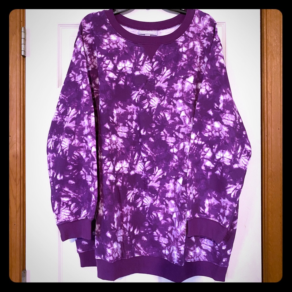 2x Woman Within fleece sweatshirt